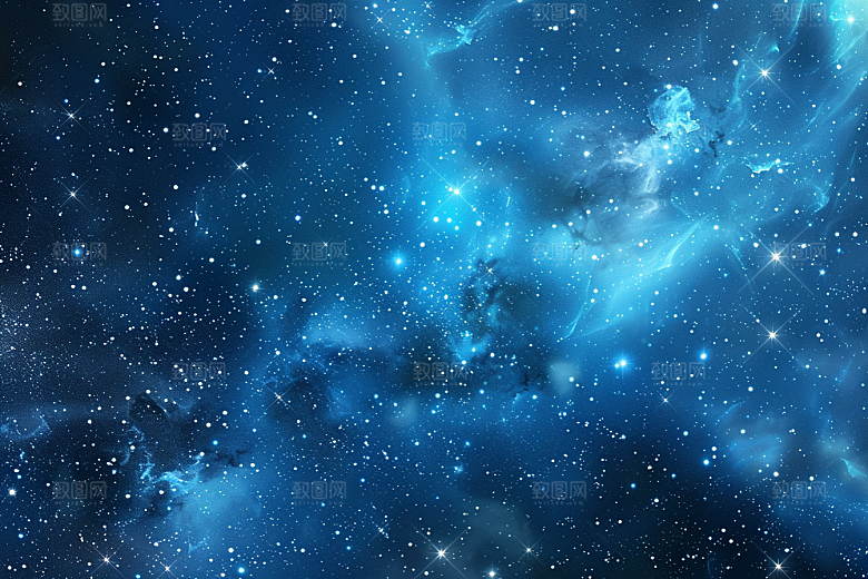 灿烂星空梦幻银河素材