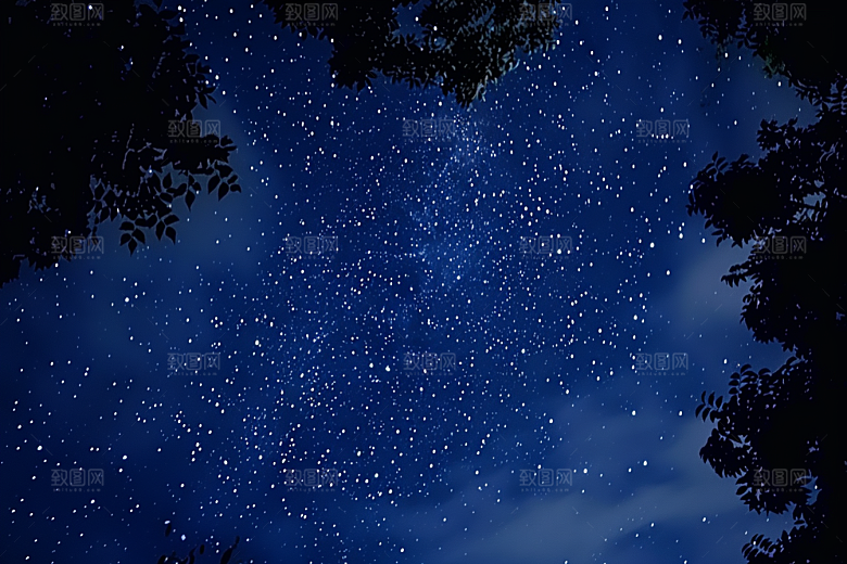 灿烂星空浪漫星辰素材