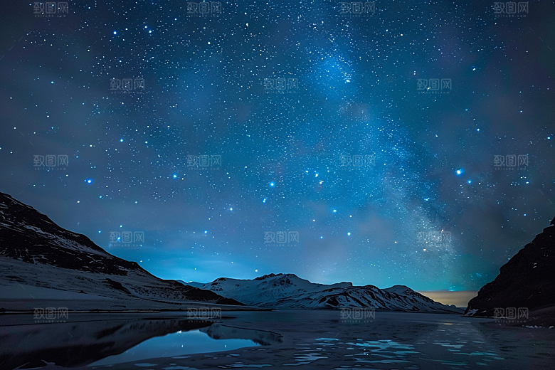 灿烂星空星辰浪漫素材