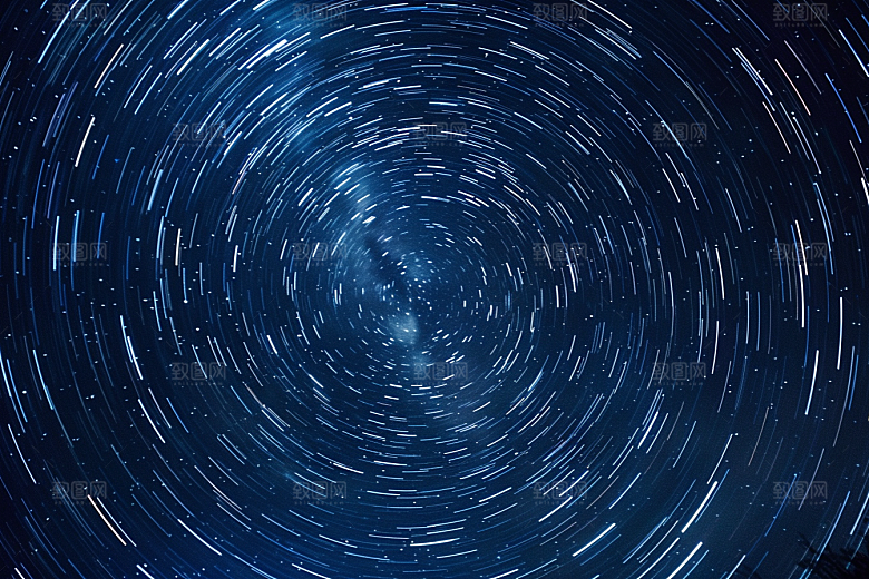 灿烂星空浪漫高清素材