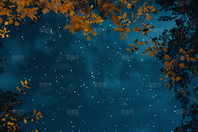 灿烂星空浪漫唯美素材