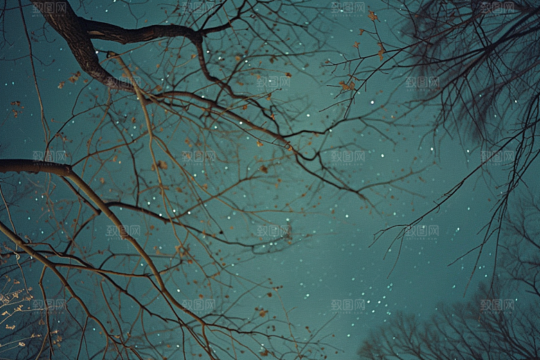 灿烂星空浪漫夜晚素材