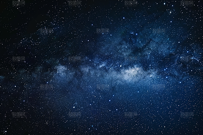 灿烂星空浪漫银河素材
