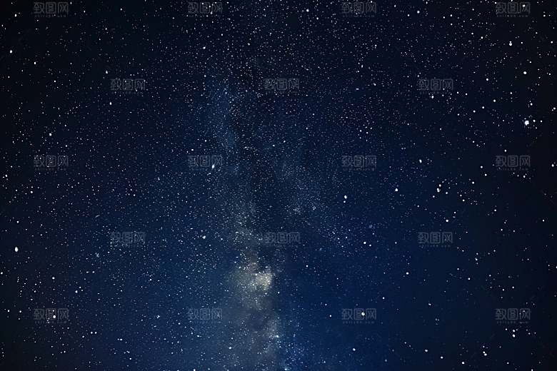 灿烂星空银河夜晚素材