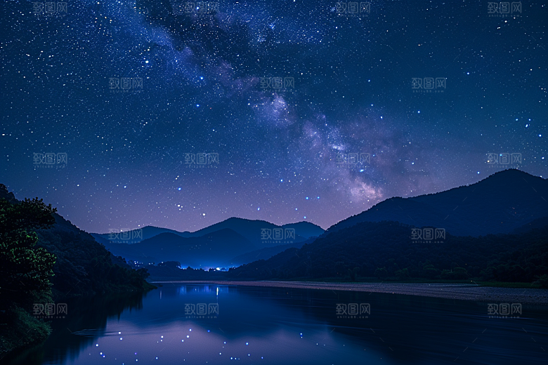 灿烂星空高清星辰素材
