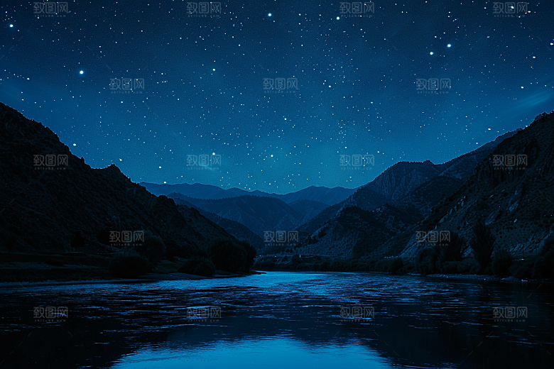 灿烂星空夜晚太阳系素材