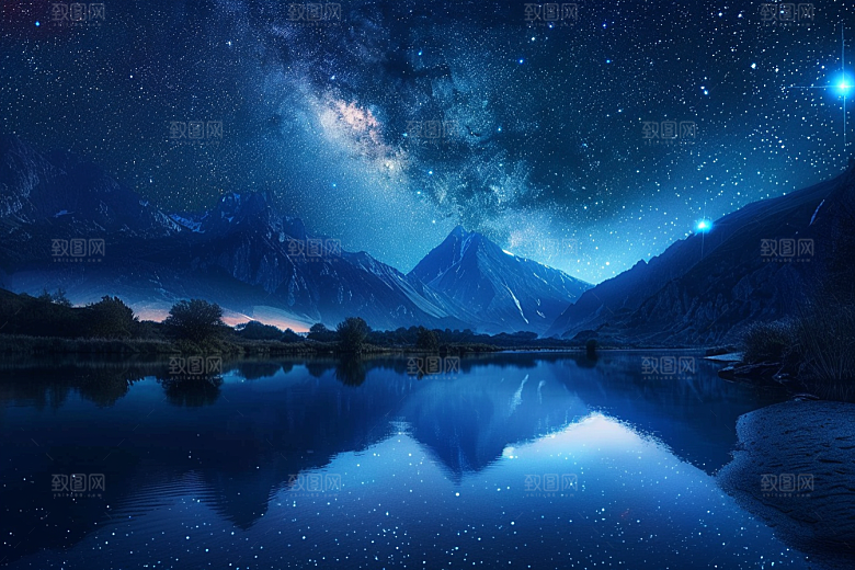 灿烂星空高清唯美素材