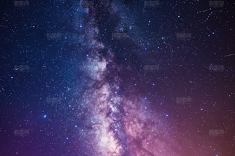 灿烂星空太阳系天空素材