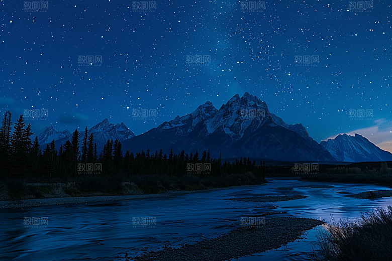 灿烂星空高清星辰素材