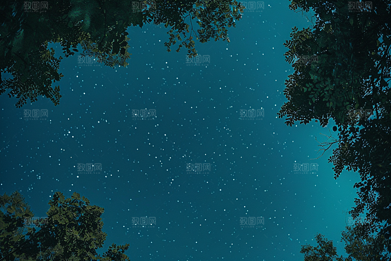 灿烂星空梦幻唯美素材
