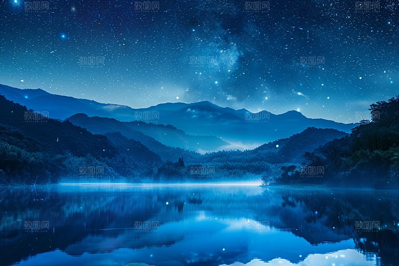 灿烂星空高清天空素材