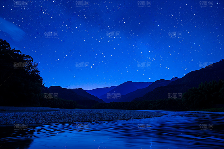 灿烂星空星辰梦幻素材