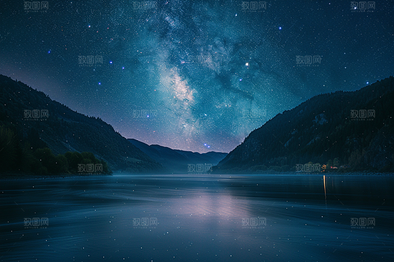 灿烂星空高清星辰素材
