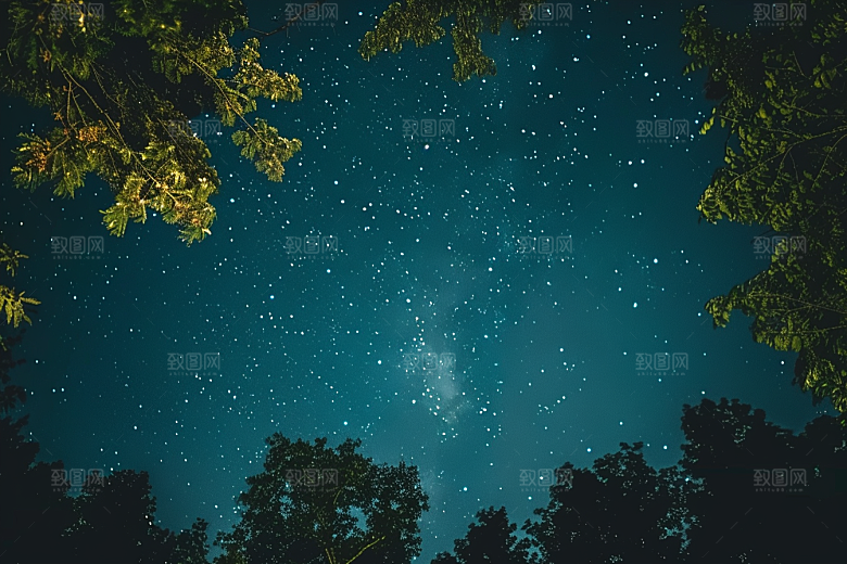 灿烂星空高清唯美素材
