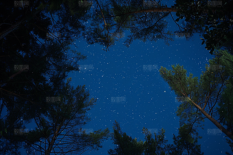 灿烂星空宇宙夜晚素材