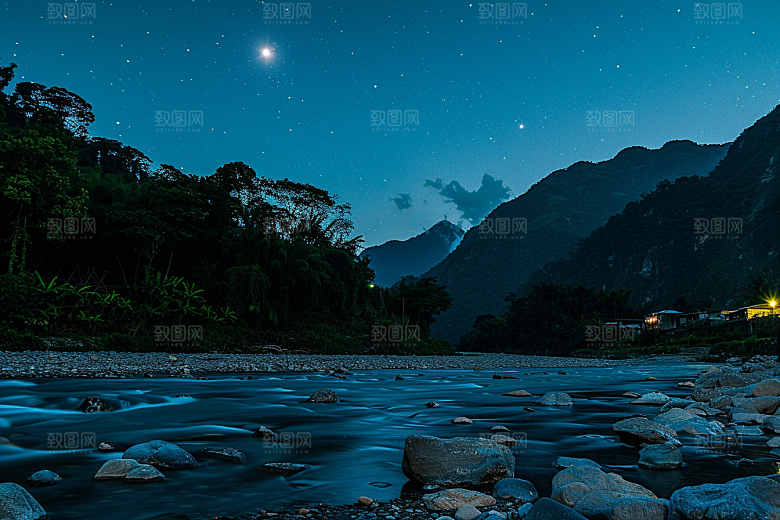 灿烂星空浪漫天空素材