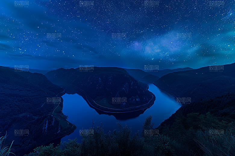 灿烂星空天空唯美素材