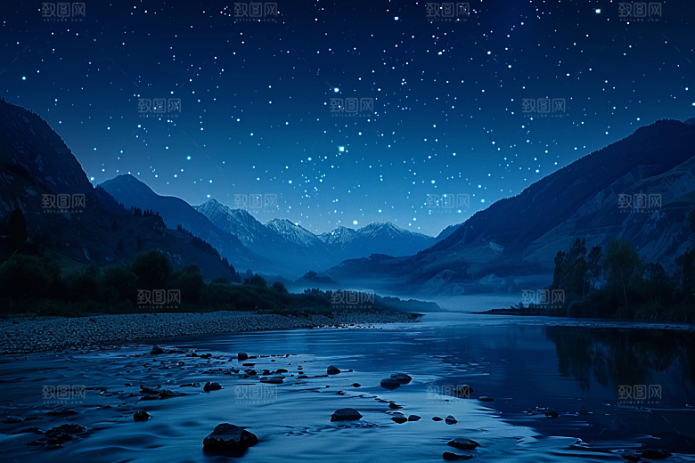 灿烂星空高清唯美素材