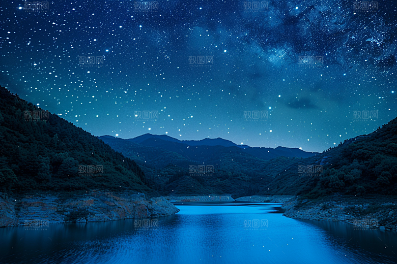 灿烂星空天空浪漫素材
