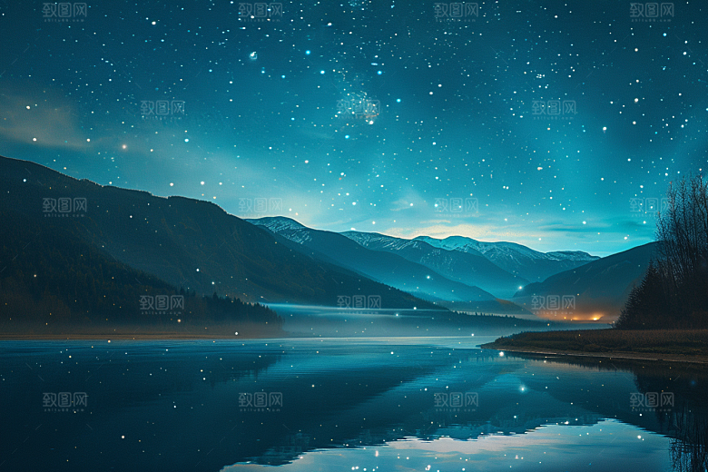灿烂星空浪漫梦幻素材