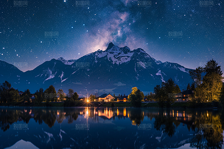 灿烂星空星辰梦幻素材