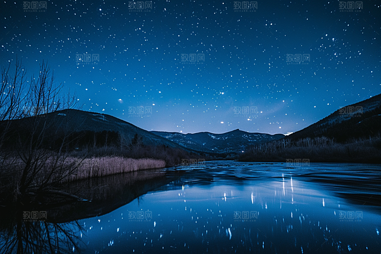 灿烂星空宇宙银河素材