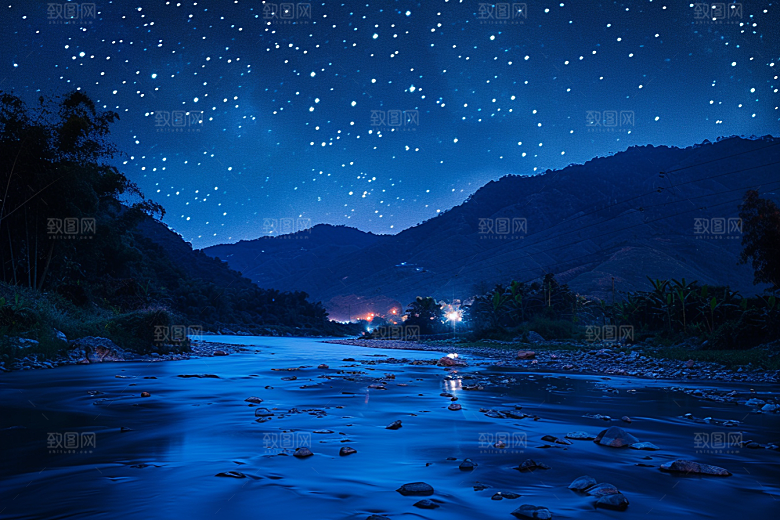灿烂星空高清天空素材