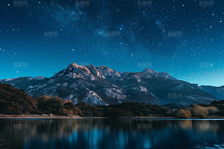 灿烂星空宇宙夜晚素材
