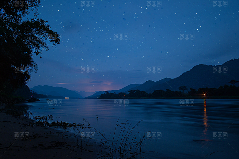 灿烂星空星辰银河素材