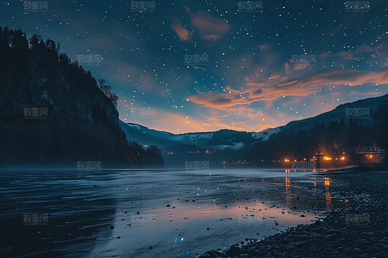 灿烂星空宇宙浪漫素材