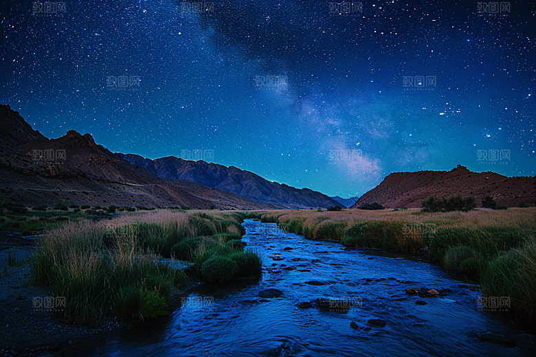 灿烂星空唯美星辰素材