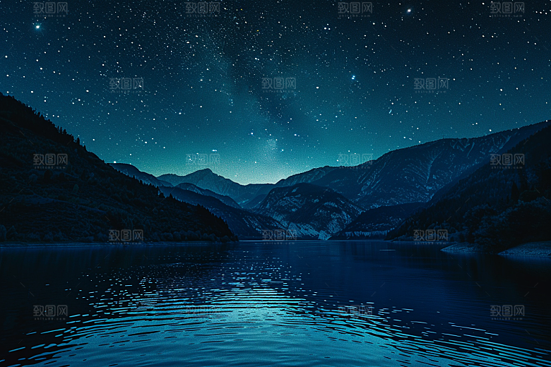 灿烂星空银河梦幻素材