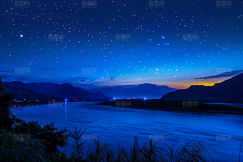 灿烂星空太阳系宇宙素材