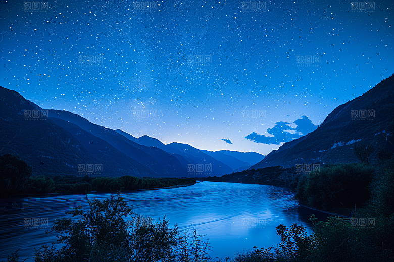 灿烂星空银河宇宙素材