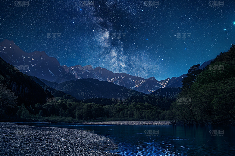 灿烂星空唯美浪漫素材