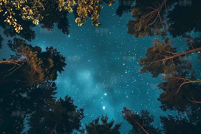 灿烂星空天空星辰素材