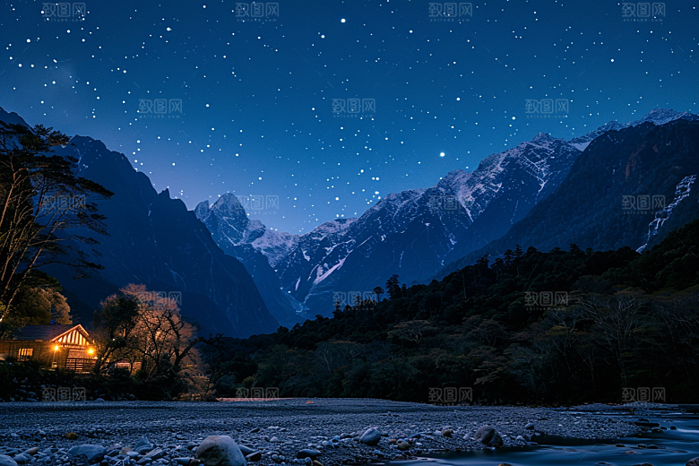 灿烂星空高清星辰素材