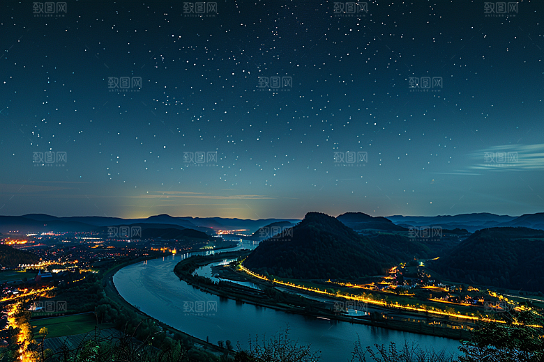 灿烂星空梦幻高清素材