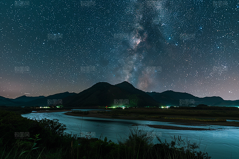 灿烂星空唯美高清素材