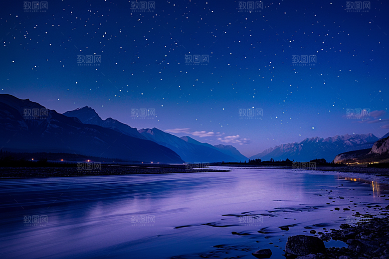 灿烂星空银河浪漫素材