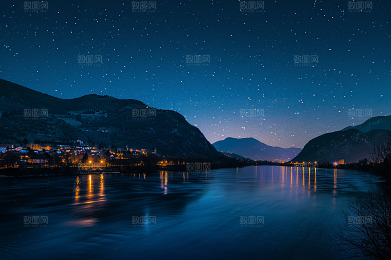 灿烂星空高清银河素材