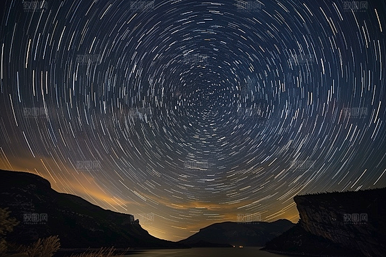 灿烂星空唯美天空素材
