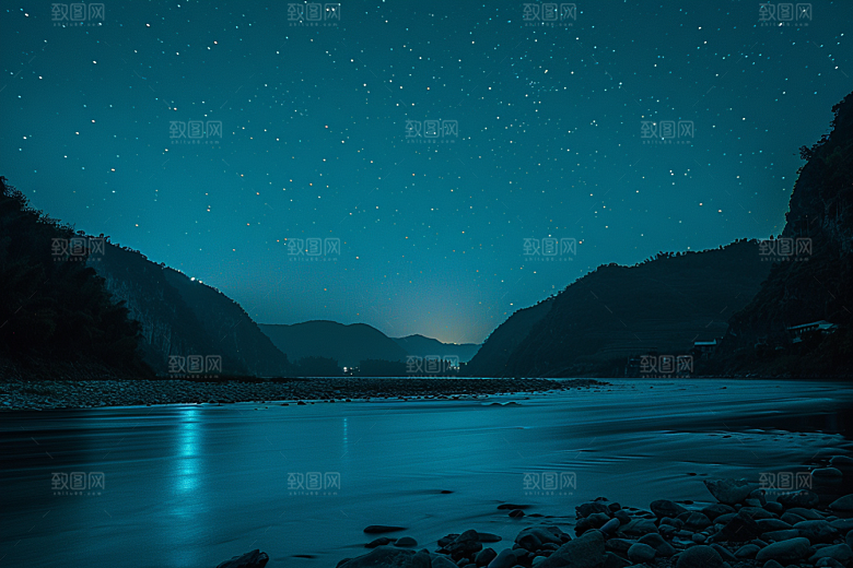 灿烂星空星辰银河素材
