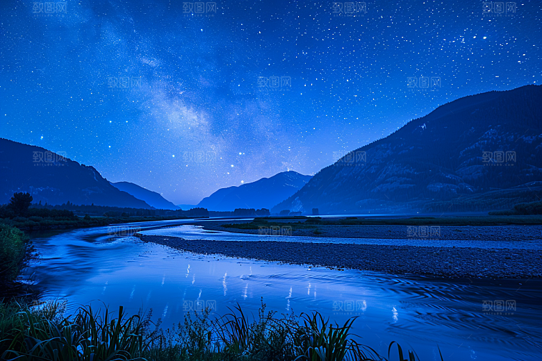 灿烂星空浪漫唯美素材