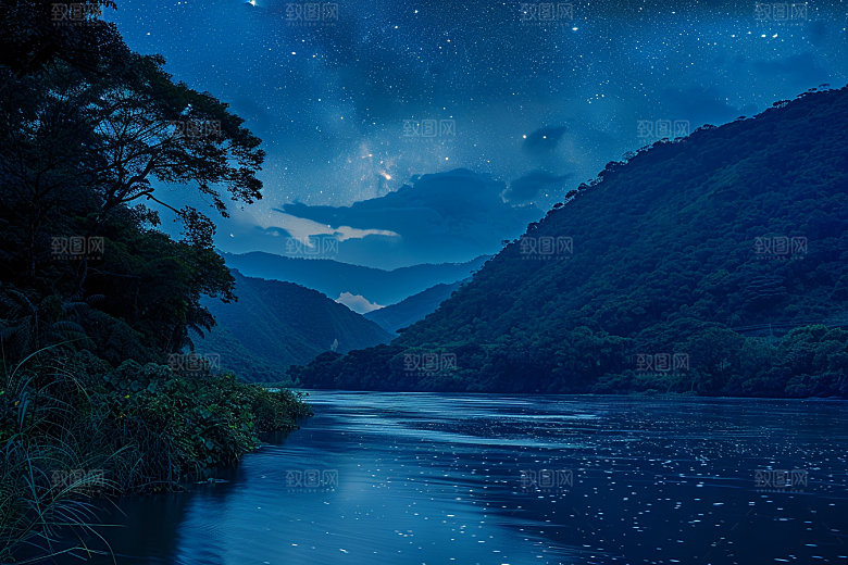 灿烂星空唯美梦幻素材