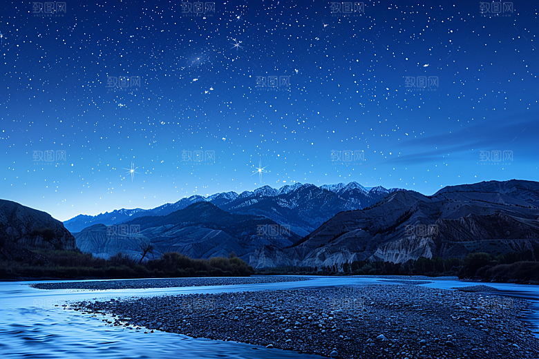 灿烂星空天空夜晚素材