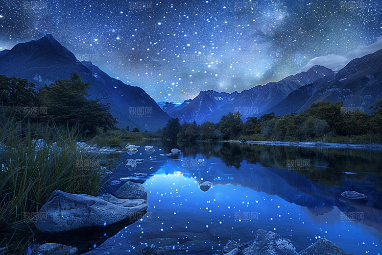 灿烂星空高清梦幻素材