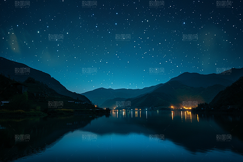 灿烂星空星辰梦幻素材