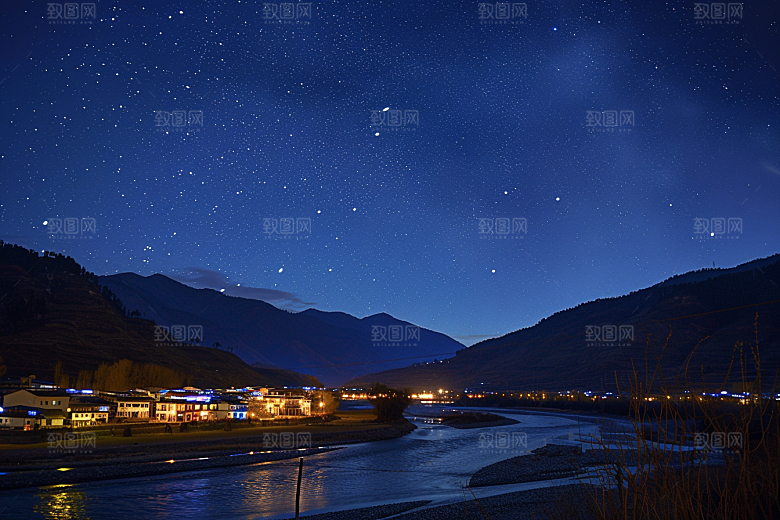 灿烂星空梦幻唯美素材