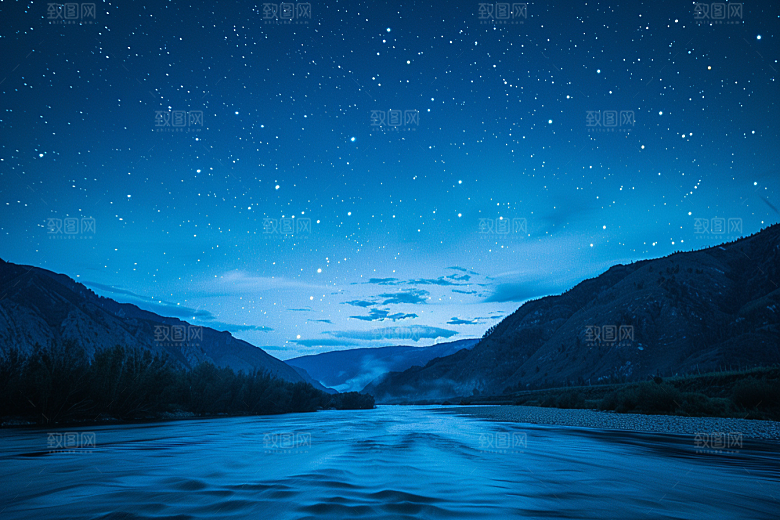 灿烂星空太阳系天空素材
